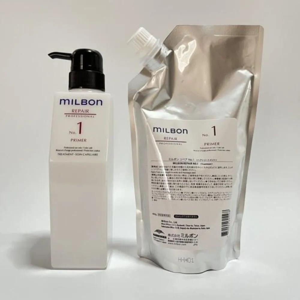 Milbon Repair No. 1 Праймер 600 г Лечение Салон Клиника