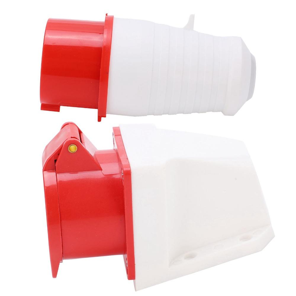 1 Set 16A Industrial Plug Connector 5Pin Plug & Socket Industrial Plug Socket  Outdoor/Indoor