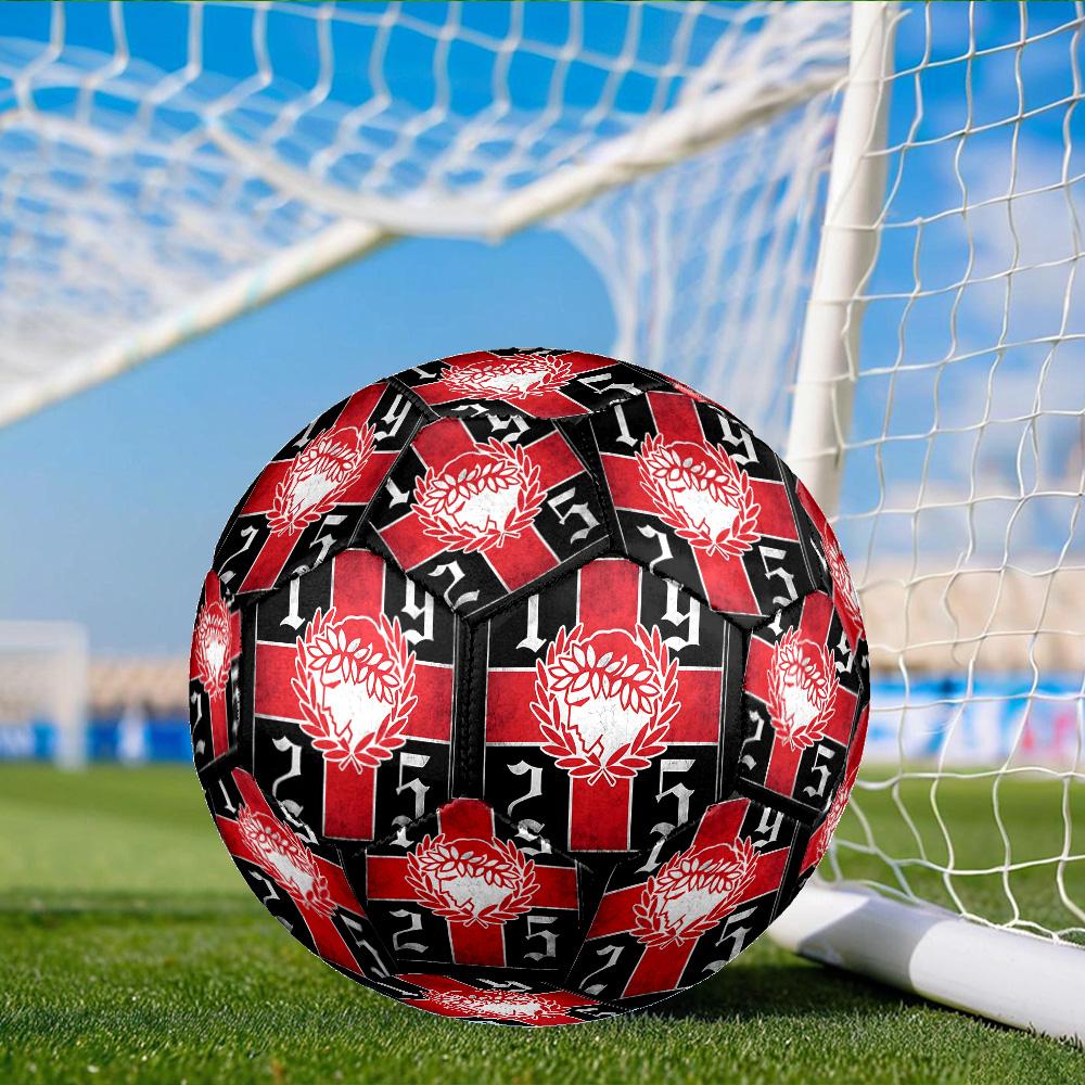 Olympiacos Fc Crest Emblem Size 5 Soccer Ball, Suitable for Training and Matches, High-Elasticity, Wear-Resistant Material Gift for Fan