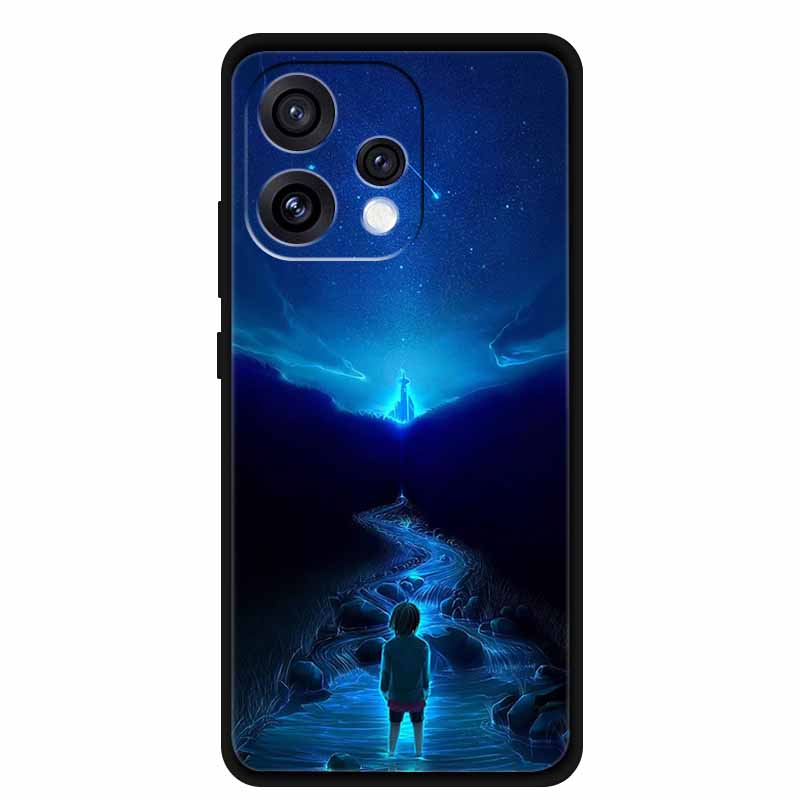 For Oppo Reno15 5G Case Coque Black Soft TPU Silicone Phone Case For Oppo Reno 15C Back Covers Case 6.59" Shockproof Fundas Para