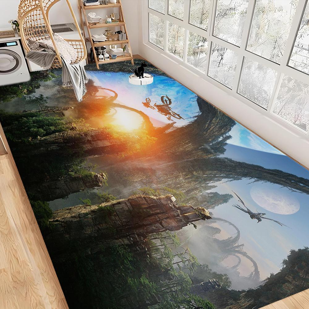 Avatar Game Frontiers Of Pandora Tappetini per Pavimento Lavabili Antiscivolo Tappeto per Area Salotto Divano Sedie Tappetino Ingresso Cucina Tappeto