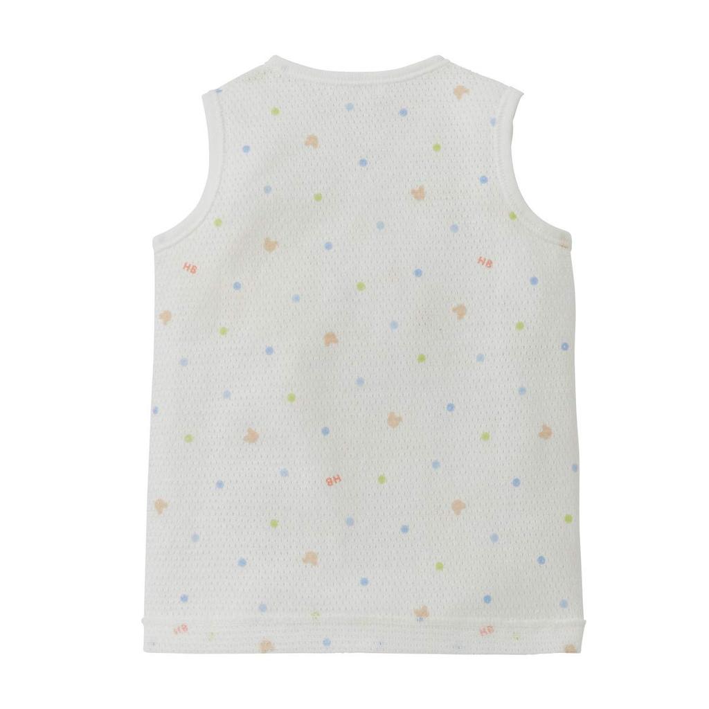 Miki House Hot Biscuits Sleeveless Undershirt, Baby Clothes, Boys and Girls, 60cm, Blue, 70-2111-824