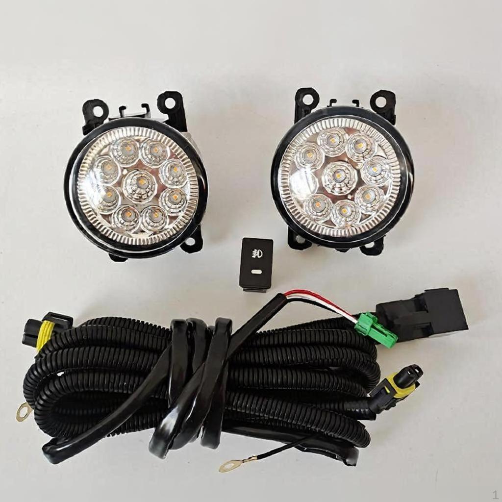 Fog Lights Assembly, Front lightemitting diode DRL, for Mitsubishi Voyager 20162021, High