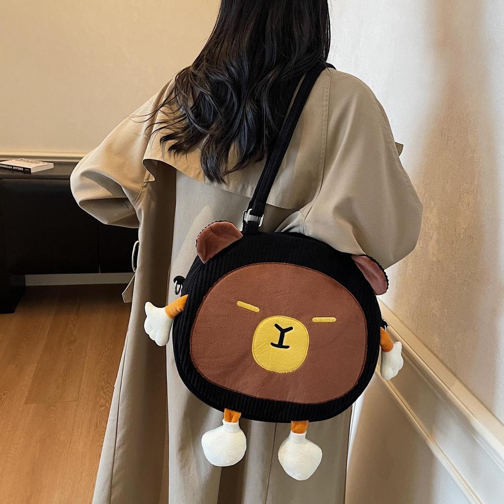 Niche Design Cute Cartoon Tote Bag - Women's Large Capacity Autumn/Winter Shoulder & Crossbody Bag