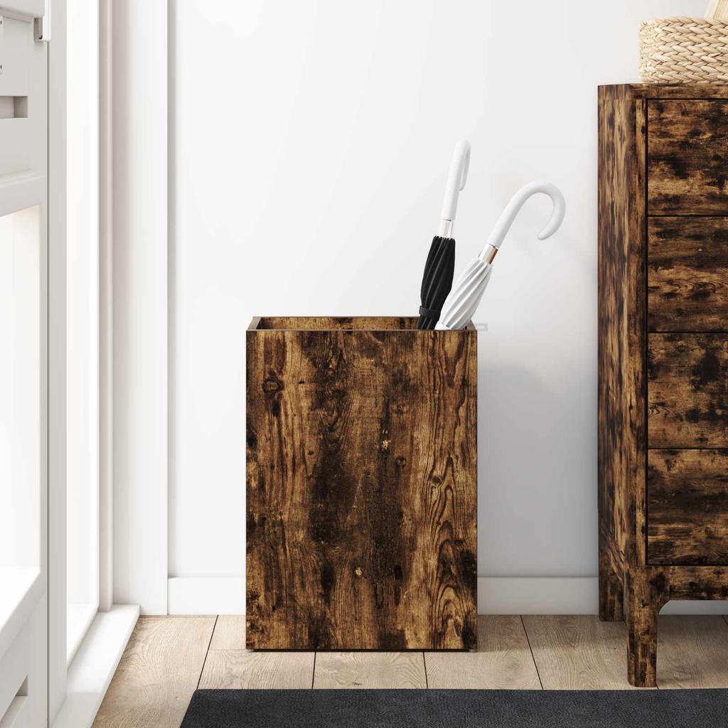 Umbrella Stand Smoked Oak 40 x 20 x 55.5 cm