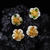 S925 Sterling Silver Natural Citrine Diopside Stud Earrings Women'S Personality Trend Premium Flower Earrings