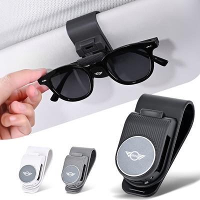 Auto Glasses Holder Sun Visor Clip Easy Installation Universal Car Styling Accessory For MINI Cooper JCW WORKS R55 R56 F55 F56
