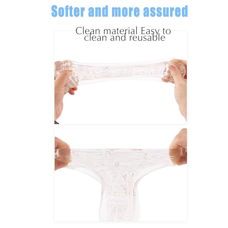 Vacuum Pocket Cup Penis Massager Male Masturbator Soft Pocket Erotic Toys Adults Sex Products