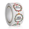 100-500Pcs High-Standard Merry Premium-Quality Christmas High-Standard Holiday Superior-Grade Stickers Superior-Grade Wreath Top-Grade Adhesive