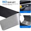 4PCS Car Door Sill Protector, Double Slash Sport Style Front Rear Side Door Blue