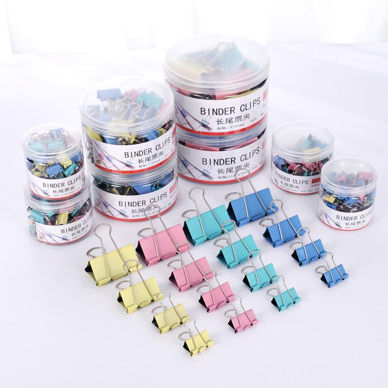 60pcs Mini Binder Clips Color Binder Clip Small Paper Clip 15mm Micro Size Office Clips for Home School Office Business