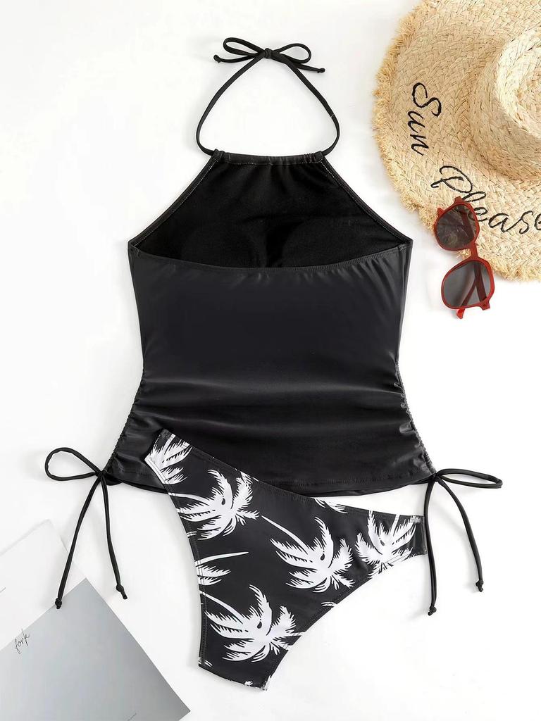 Bikini de Baño Conservador Multicolor Europeo y Americano 2024