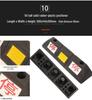 Rubber & Plastic Wheel Chock: Anti-Collision Parking Stopper for Garage and Reversing.