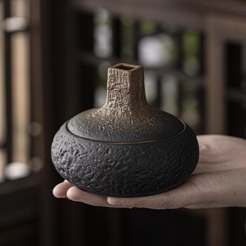 Keramik Halter Brenner Handgefertigter Räucherkegel Ascheauffangschale Räucherschale für Meditation Yoga Heimdekoration Räucherstäbchenhalter