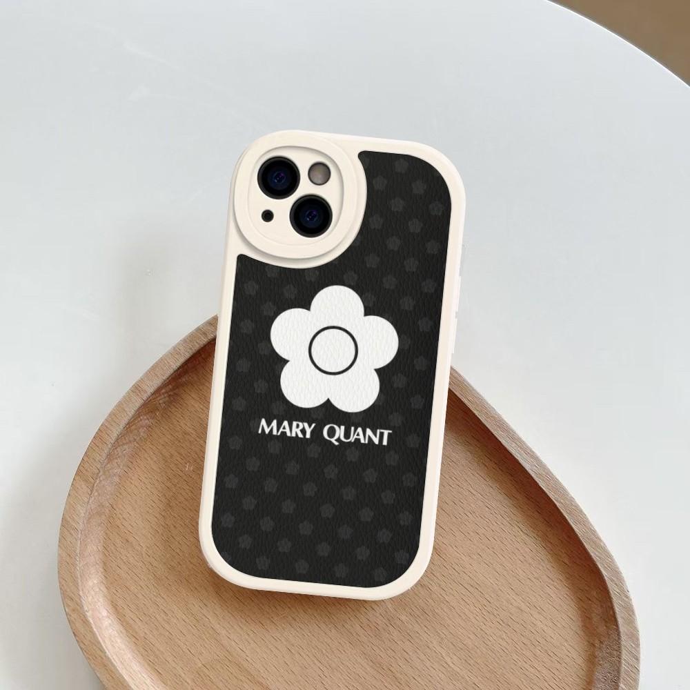 

M-Mary Q-Quant Phone Case Hard Leather For iPhone 16 15 14 13 12 Mini 11 14 Pro Max Xs X Xr 7 8 Plus Fundas iPhone 14 pro
