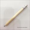 10cm Engraved Natural Wood Hotel Pencil with Eraser