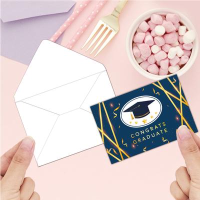 Set di Biglietti di Laurea 2026 Biglietto per Laurea Triennale con Buste e Adesivi Congratulazioni Ispiratrici Biglietto con Messaggio di Laurea Personalizzato