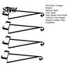Outdoor Decorative Hook 4PCS Metal Plant Hanger Bracket, Wall Mounted Vertical Hooks, Garden Decor Accessories Strong Load-bearing Capacity