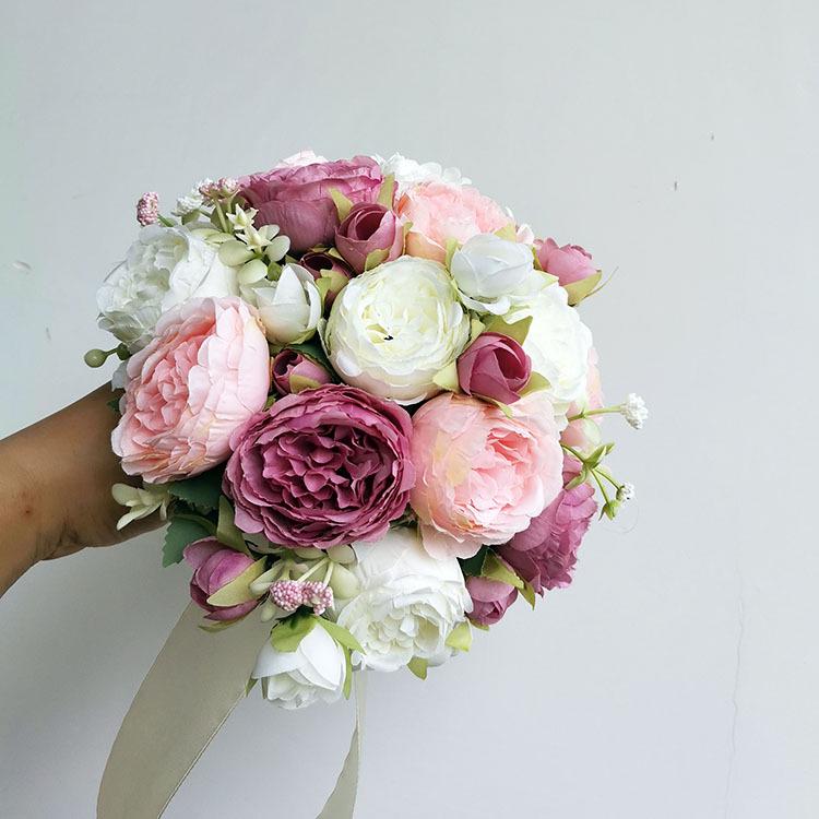 Koreanischer Waldstil Braut-Handstrauß für Hochzeit oder Foto-Requisiten
