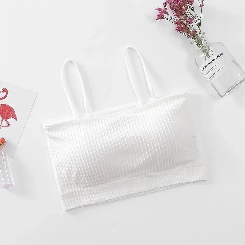 Underwear Female Student Korean Version Chest-wrapped Junior High School Student Sling Sexy Tube Top Outer Wear Girl Vest Chest-wrapped Bra Cover
