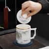 Chaxun Hand-Painted Ceramic Office Tea Cup with Filter