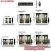Arch Window Garden View Curtains Digital Printing Landscape Flowers Butterfly Waterfall Cozy Bedroom Living Room Set Of 2 Made Polyester Area Decor