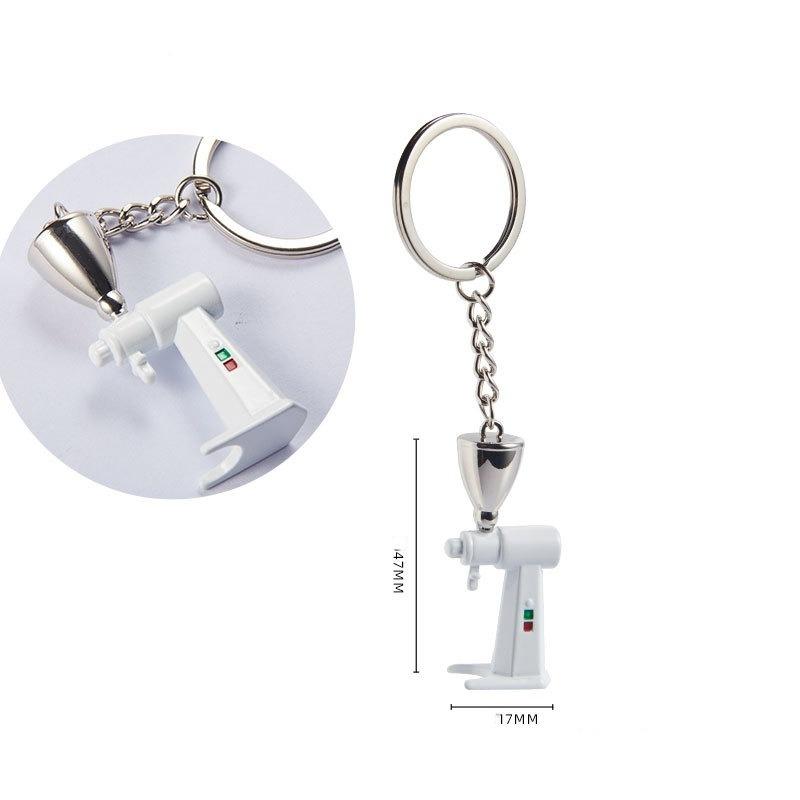 Coffee Supplies Key Chain Fashion Zinc Alloy Key Chain Coffee Appliance Accessories Design Key Chain Decoration Holiday Gift
