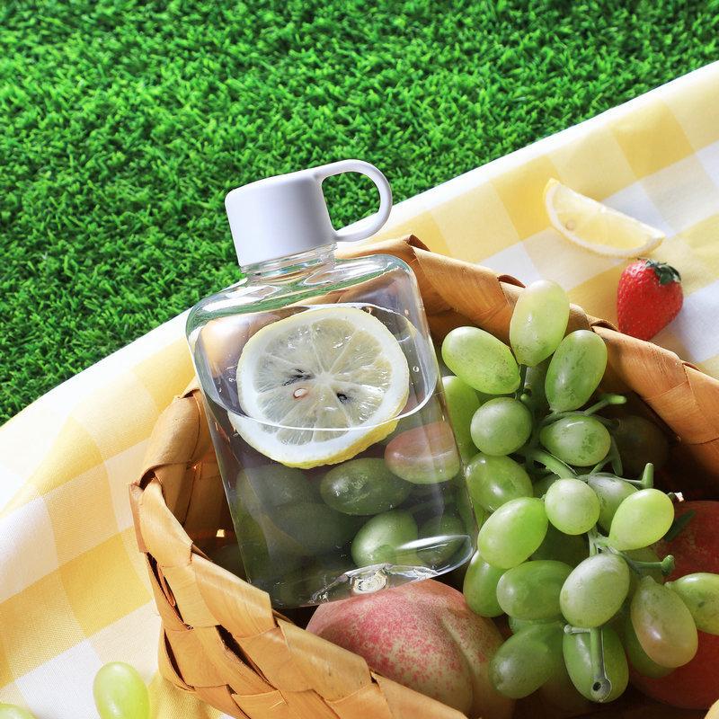 360 ml Vannflaske Flat BPA-fri Sport Plast Drikkekjele Melk Juice Drikkeglass Utendørs Bærbar Kopp Uknuselig Flaske