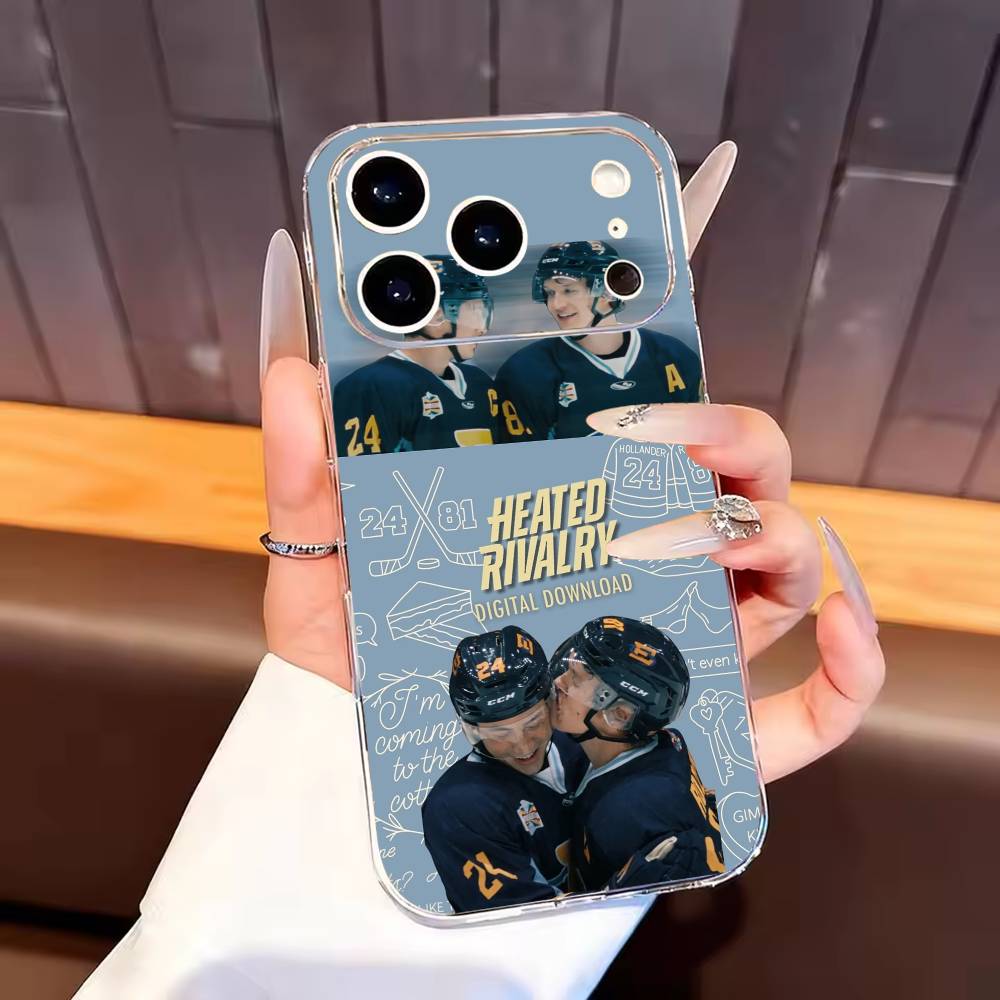 

Heated R-Rivalry Ice Hockey Phone Case For iPhone17,16,15,14,13,12,11 Plus,Pro Max Soft Transparent Cover iPhone16pro