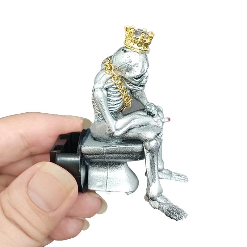 Car Air Vent Air Freshener Halloween Skull Ornament Essential Oil Diffuser Vent Air Car Accessories