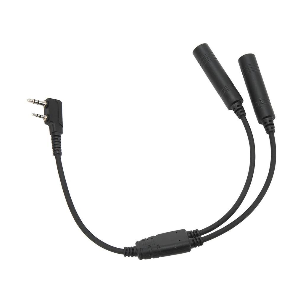 2 Pin K Port Walkie Talkie Radio Adapter Male to U 174/U Extension Cable Headset Adapter