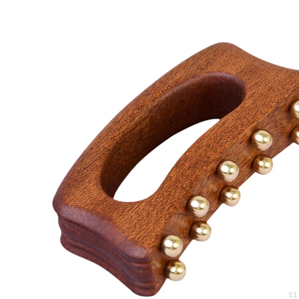 Handheld Massager Made of [material Not Specified], 10 Brass Points, Comfortable Handle, Manual Gua