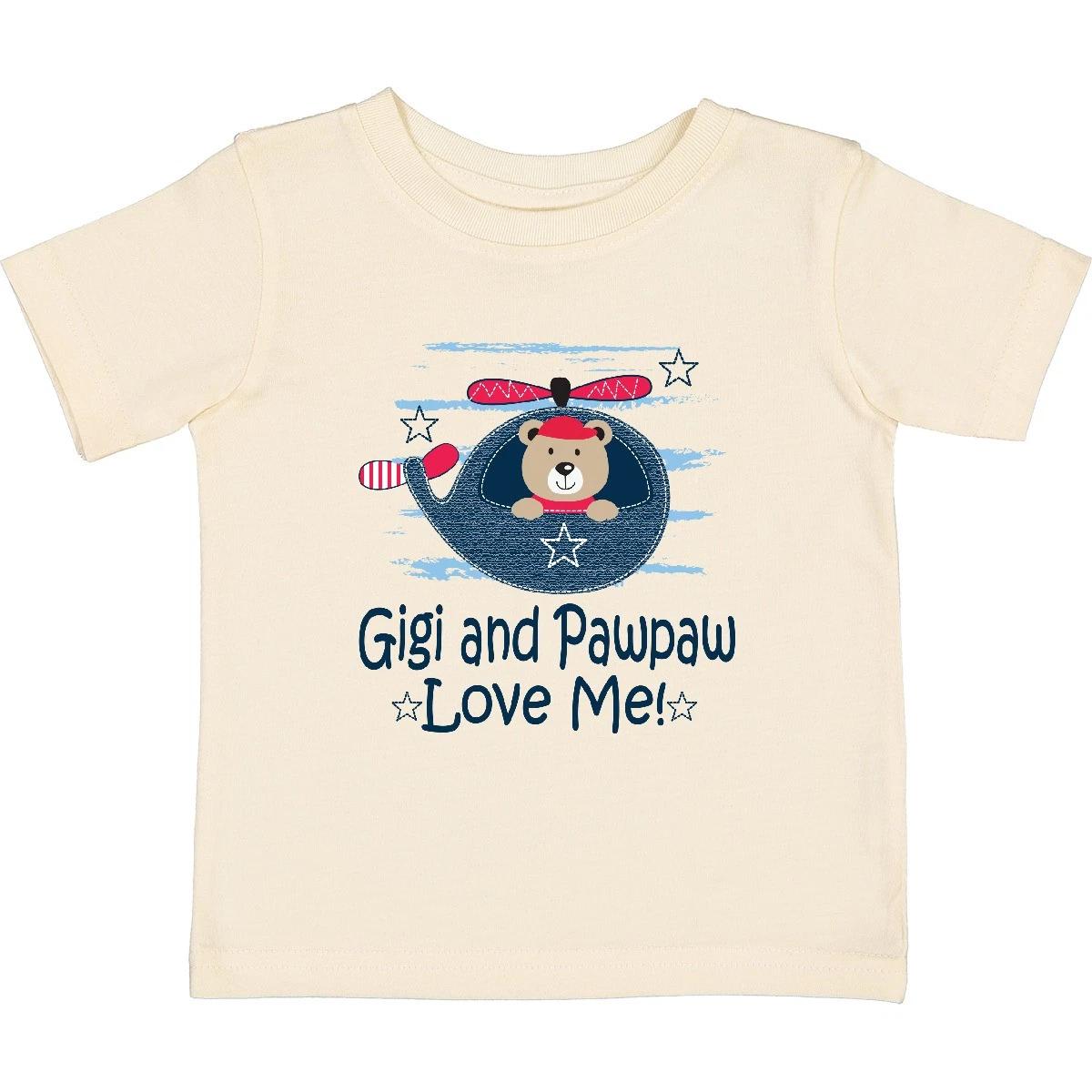 Inktastic Gigi And Pawpaw Love Me Baby T-Shirt Grandchild Grandbaby Childs Tees 130