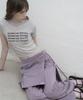 Mosyupamosyu Strap Skirt Pants [Lavender]