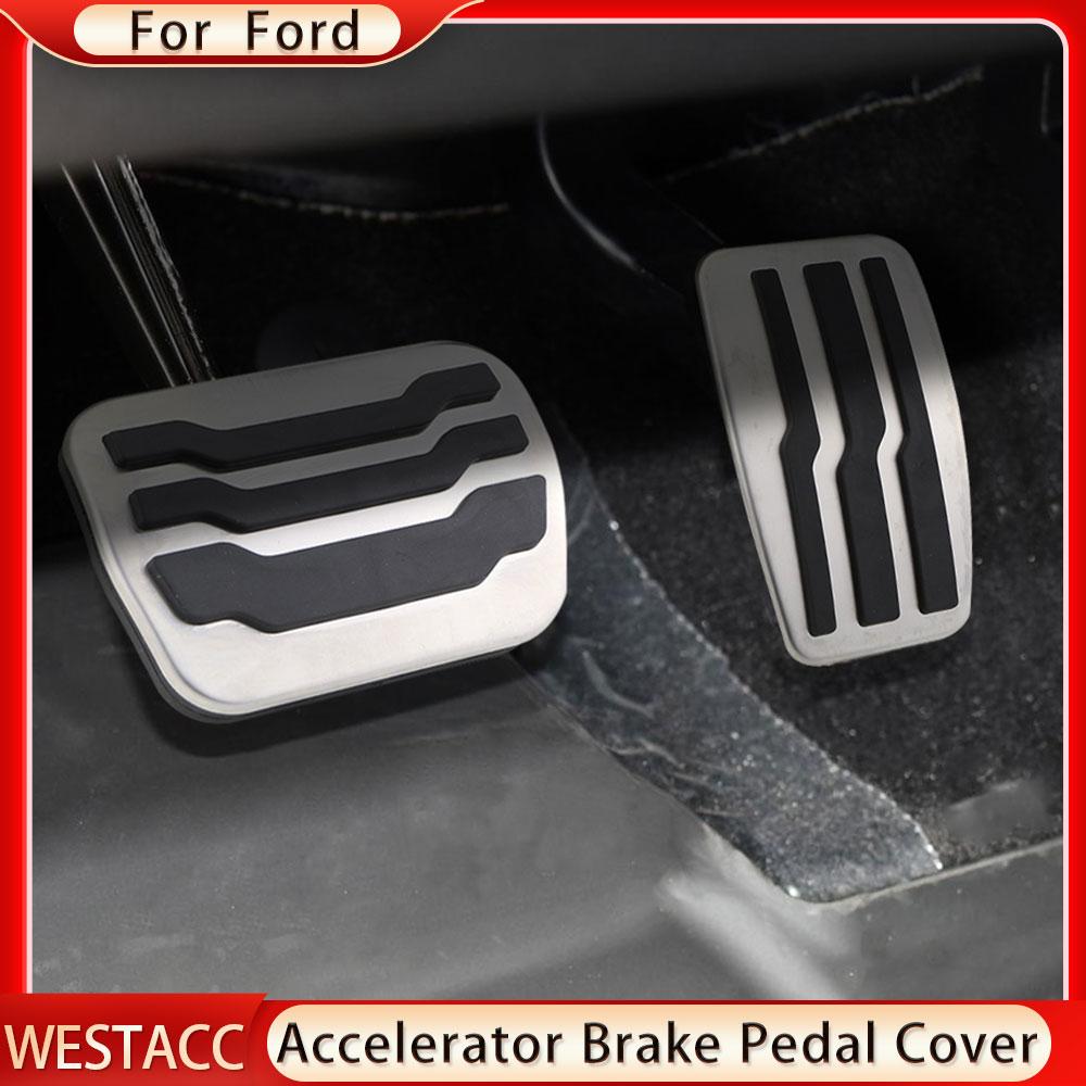 Stainless Steel Car Pedals for Ford Raptor F150 F-150 2009 - 2015 Accelerator Gas Brake Pedal Cover Protector Pad