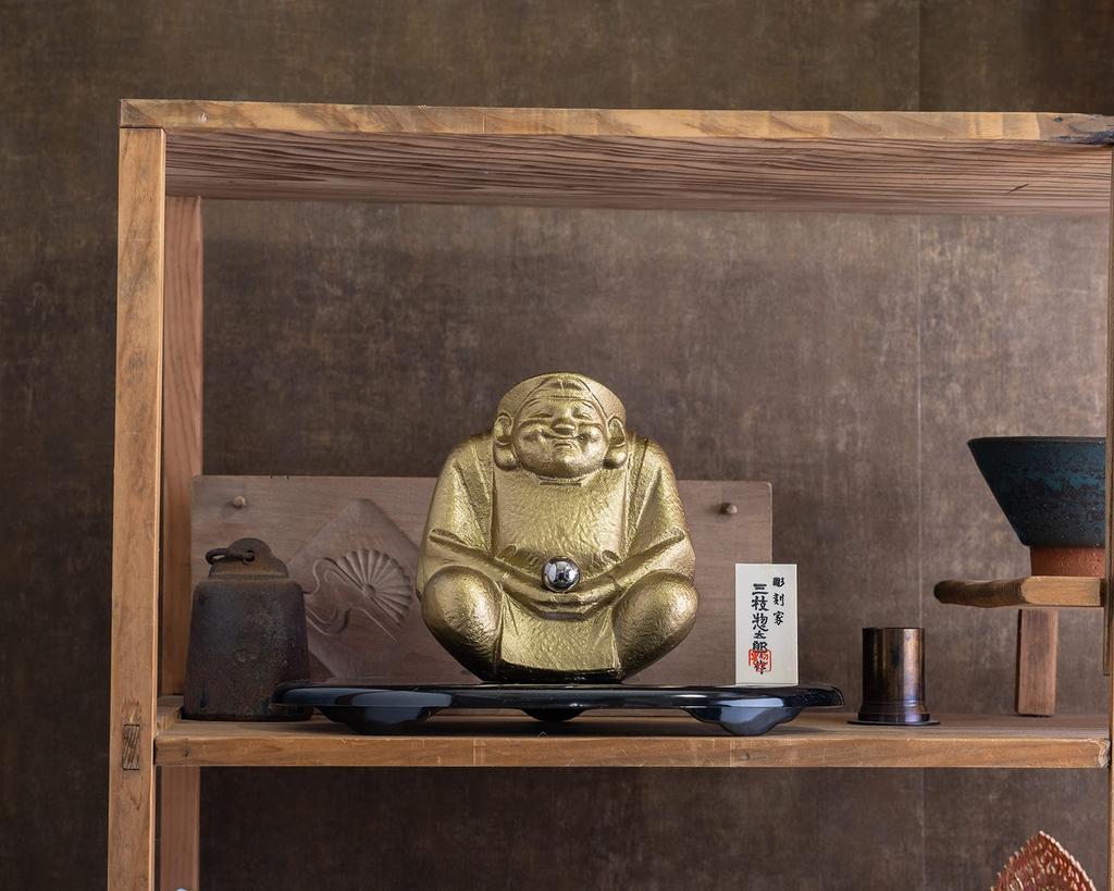 Jewel Daikokuten Nitten Sculptor Sotaro Saegusa Statue Ornament Seven Lucky Gods Takaoka Copperware Prototype_Buddha (Hoju Daikokuten)