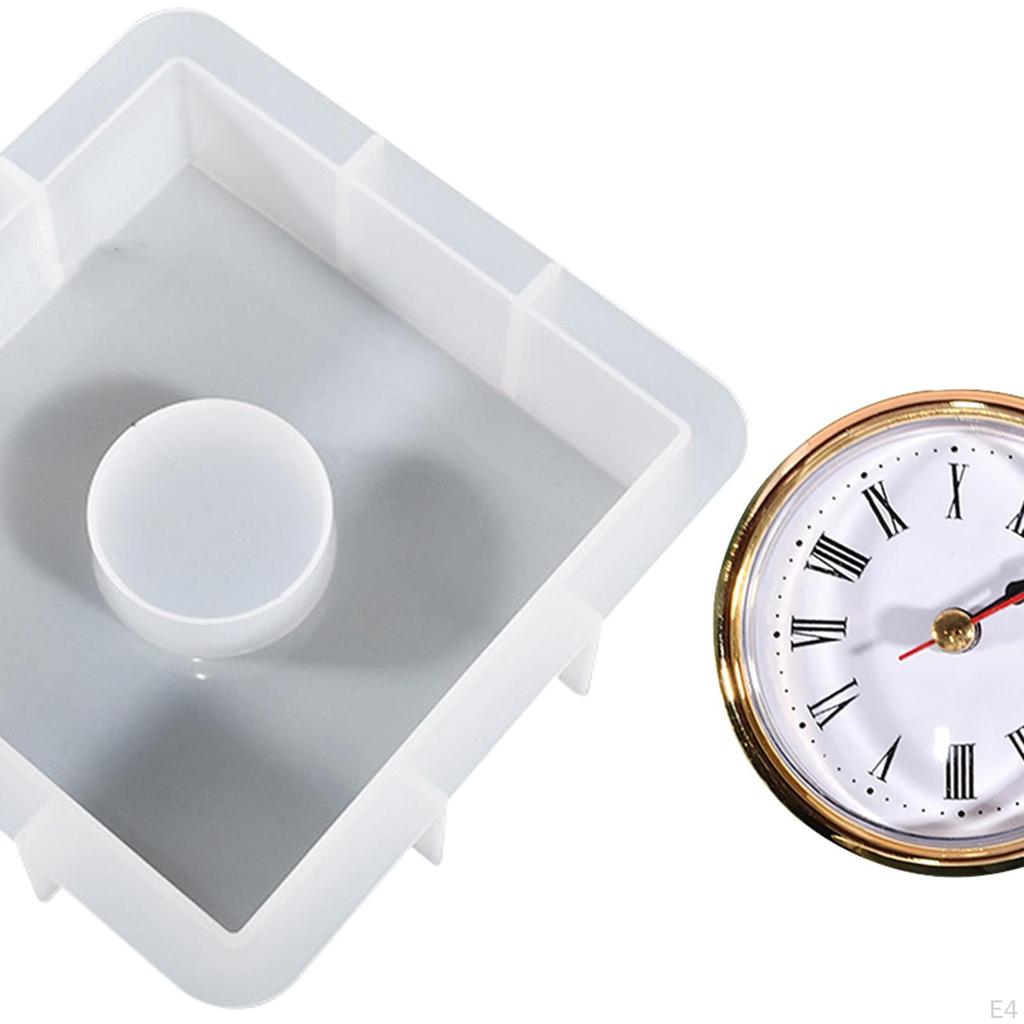 Clock Model Silicone Table Handmade Resin Models with for Home Decors Epoxy