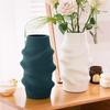 White Imitation Flower Pot Creative Plastic Vase Drop Resistant Simulated Ceramics Home Dining Wedding Table Decor Ornament