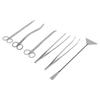 Aquarium Tools Kit Stainless Steel Scissor Tweezer Spatula Terrarium Tools Set with Storage Bag for Fish Tank Aquarium