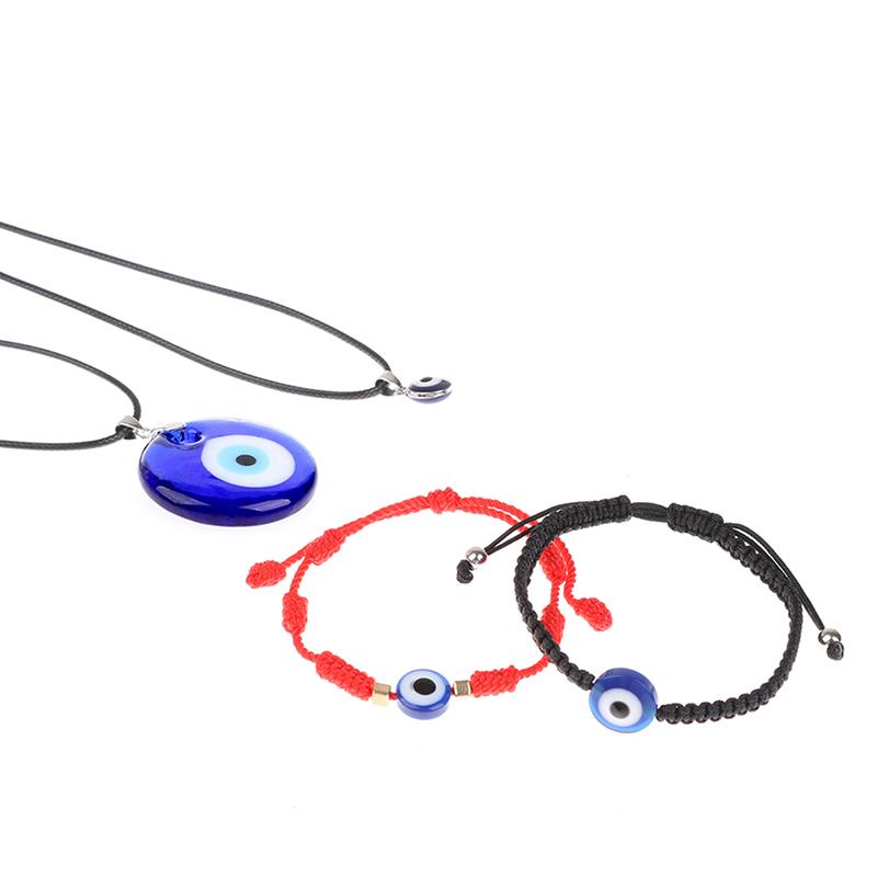 Blue Glass 3cm Evil Eye Pendants Necklace Bracelet Lucky Necklace Choker Jewelry