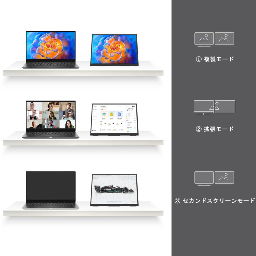 Portable Touchscreen Monitor with IPS Lightweight and Slim sRGB 300nits High Compatible with and Ideal for Business Working from and Remote Work