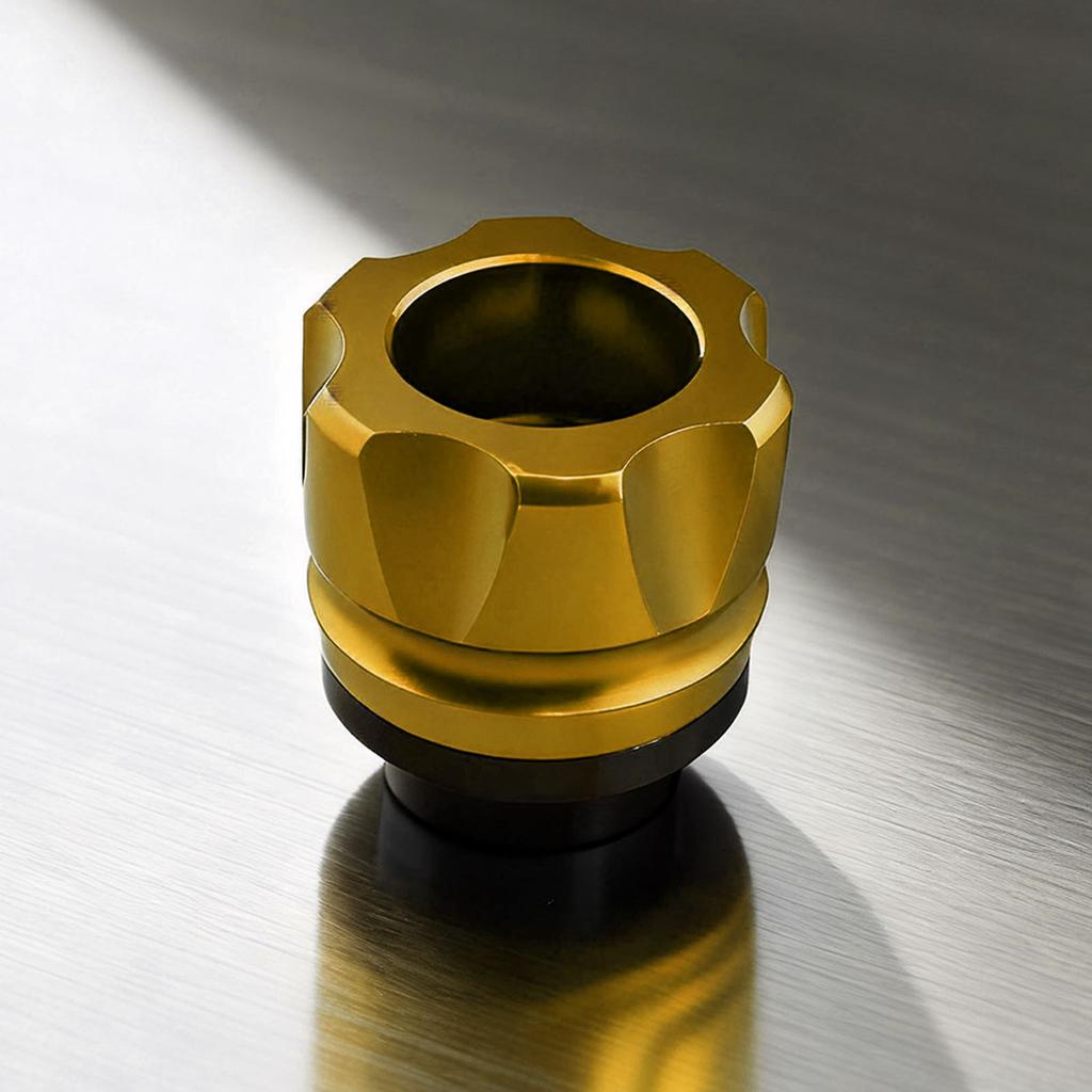 Front Fork Frame Slider CNC Aluminum Alloy Rustproof Stylish Universal Crash Protector for MotorcycleYellow