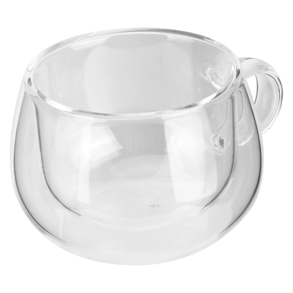 150ml DoubleLayer Glass Cup with Handle Transparent Coffee Mug for Home Kitchen Birthday