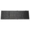Foldable Bluetooth Keyboard Portable Wireless Folding Keyboard with Touchpad for Win for Android