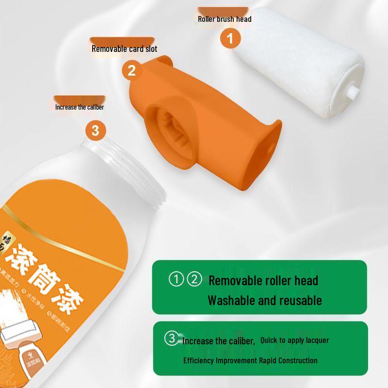 Roller Paint Self-Brush: Indoor Wall Repair and Stain Removal Paste for White Surfaces