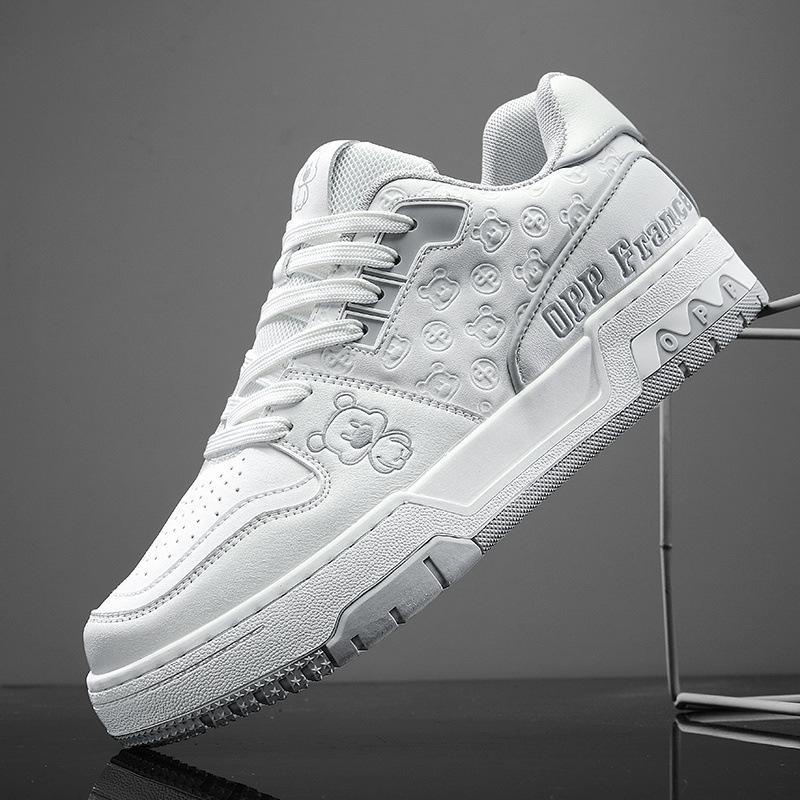 

OPP бунтарские черно-белые туфли-панда из натуральной кожи мужские туфли легкая роскошь мода женские туфли легкие универсальные низкие кеды 44