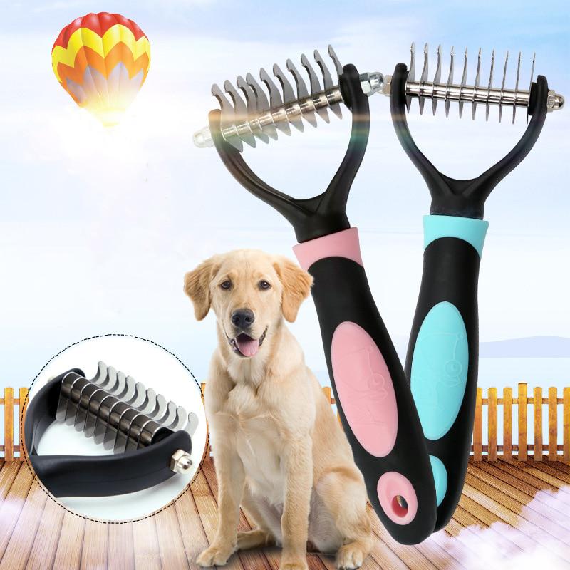 Buy Pet Dog Cat Fur Knot Cutter Remove Rake Grooming Brush Hair Fur