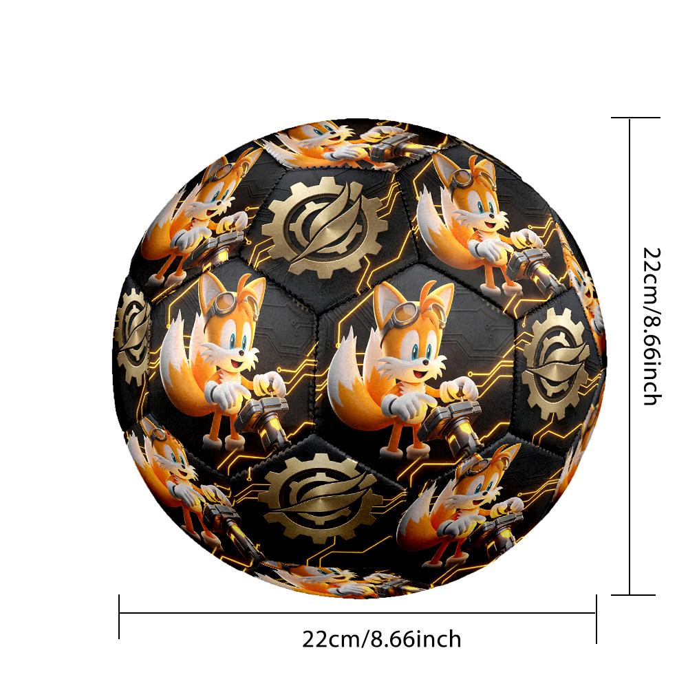 1pc Sonic the Hedgehog Football Soccer Ball Size 5 Indoor Soccer Ball Fashion Colorful Backyard Game -Great For Sports Fans Gift HE44