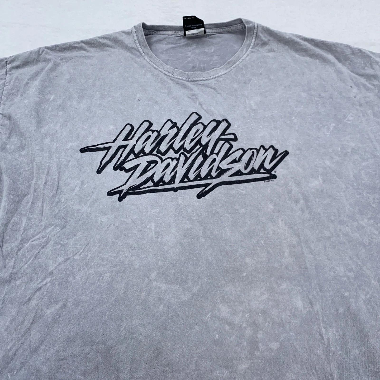 Harley-Davidson Shirt Mens 3XL Hilton Head Skull Biker Motorcycle Tee 2XL