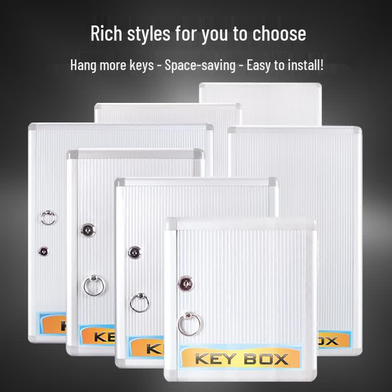 Wall-Mounted Key Cabinet with Lock